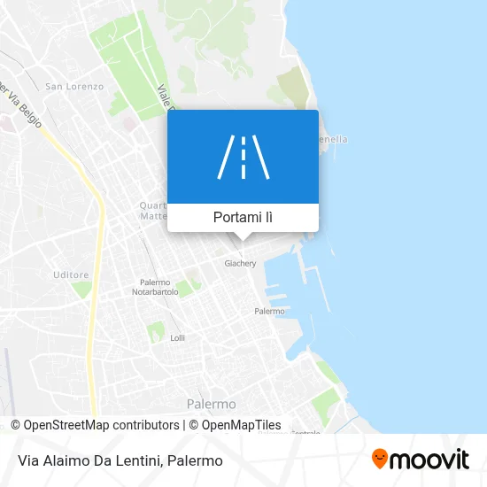 Mappa Via Alaimo Da Lentini