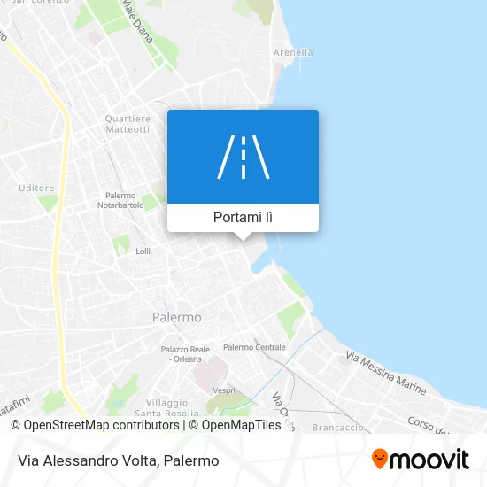 Mappa Via Alessandro Volta