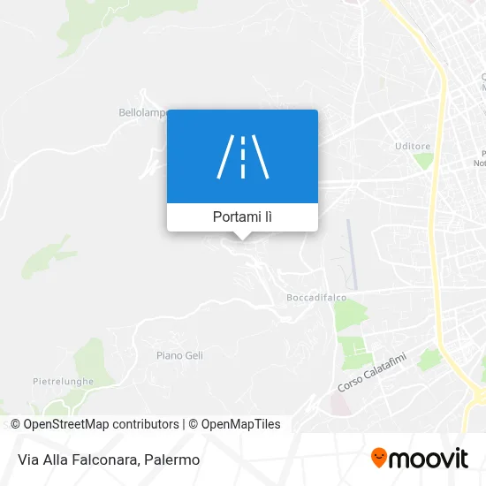 Mappa Via Alla Falconara