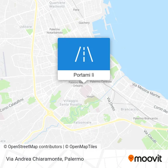 Mappa Via Andrea Chiaramonte