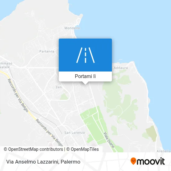 Mappa Via Anselmo Lazzarini