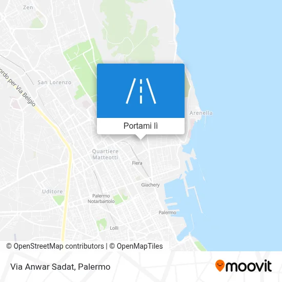 Mappa Via Anwar Sadat