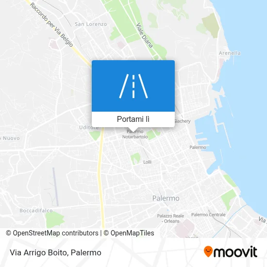 Mappa Via Arrigo Boito