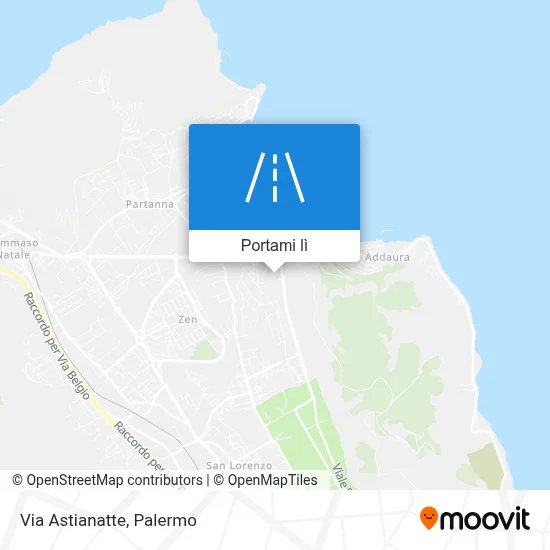 Mappa Via Astianatte