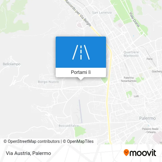 Mappa Via Austria