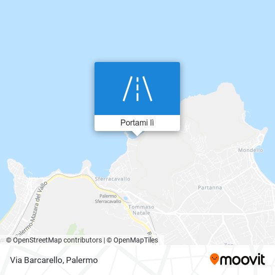 Mappa Via Barcarello