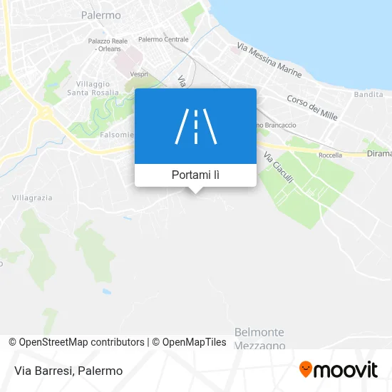 Mappa Via Barresi