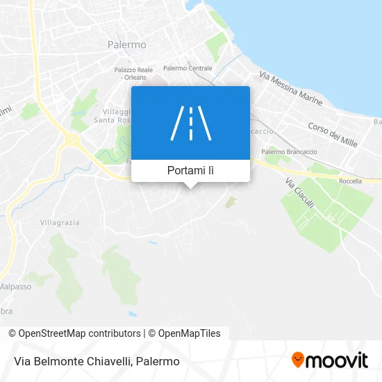 Mappa Via Belmonte Chiavelli