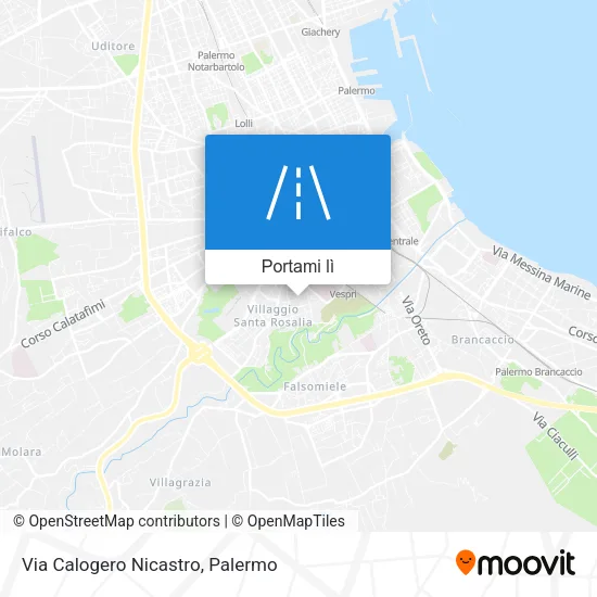 Mappa Via Calogero Nicastro