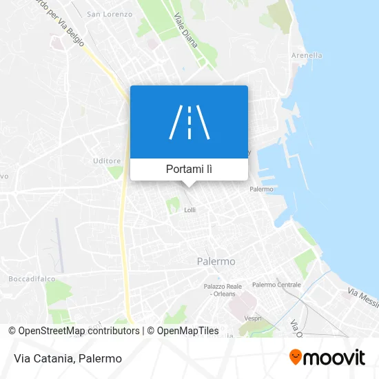 Mappa Via Catania