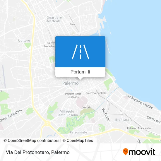 Mappa Via Del Protonotaro