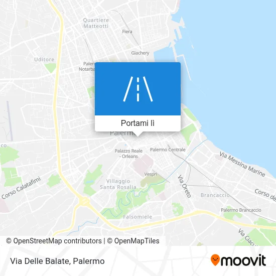Mappa Via Delle Balate