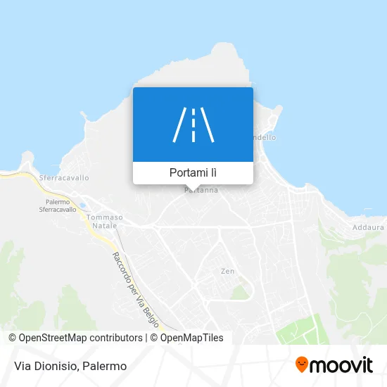 Mappa Via Dionisio