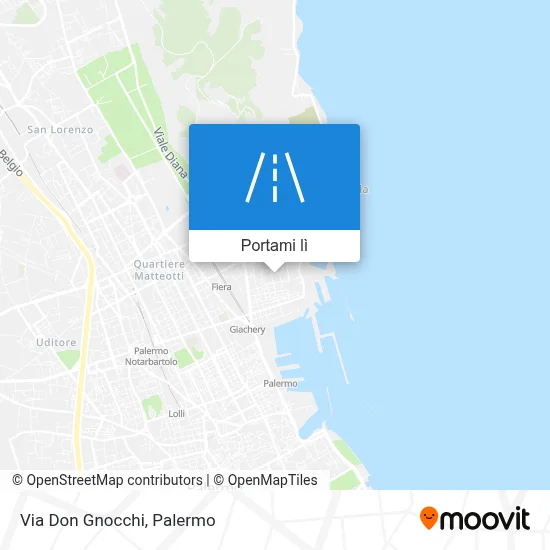 Mappa Via Don Gnocchi