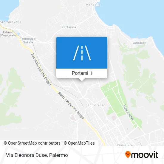 Mappa Via Eleonora Duse