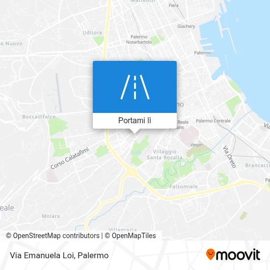 Mappa Via Emanuela Loi