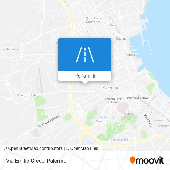 Mappa Via Emilio Greco