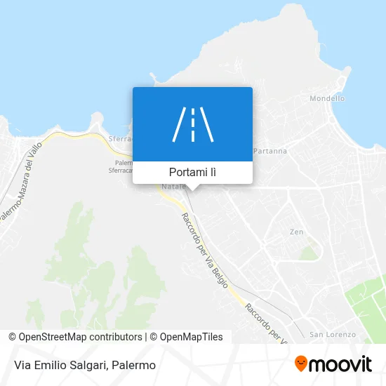 Mappa Via Emilio Salgari