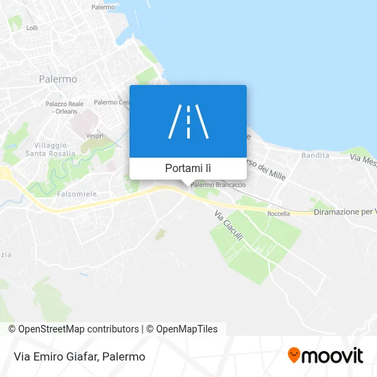 Mappa Via Emiro Giafar