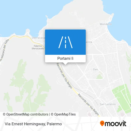 Mappa Via Ernest Hemingway