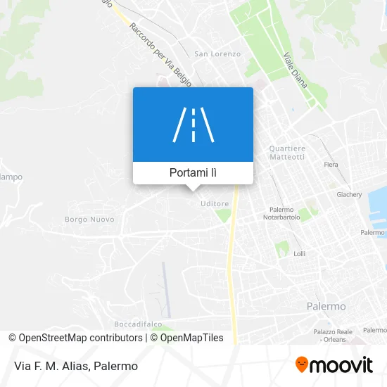 Mappa Via F. M. Alias