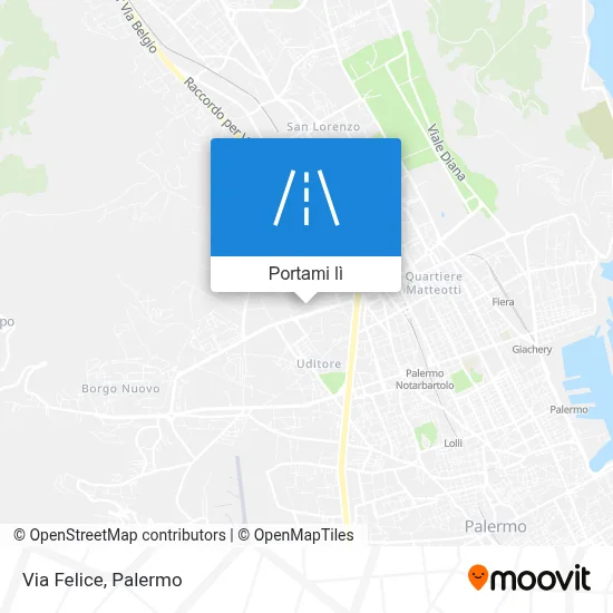 Mappa Via Felice