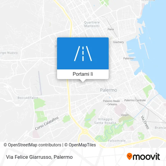 Mappa Via Felice Giarrusso