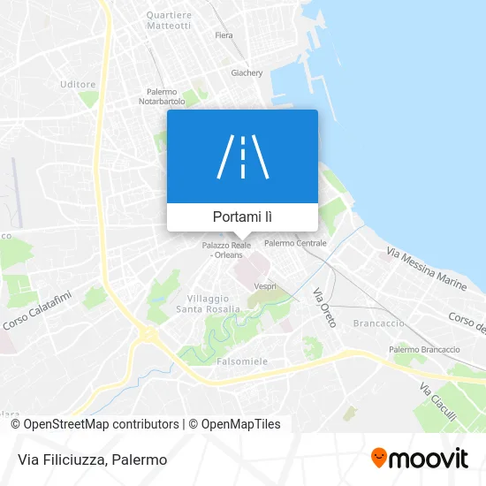 Mappa Via Filiciuzza