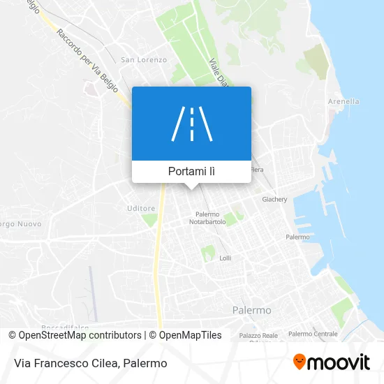 Mappa Via Francesco Cilea