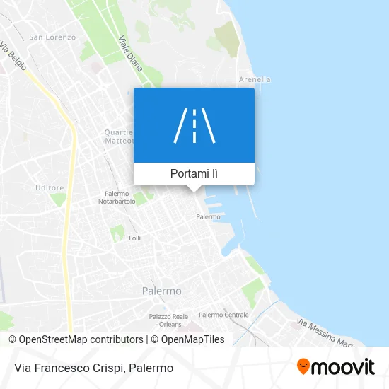 Mappa Via Francesco Crispi