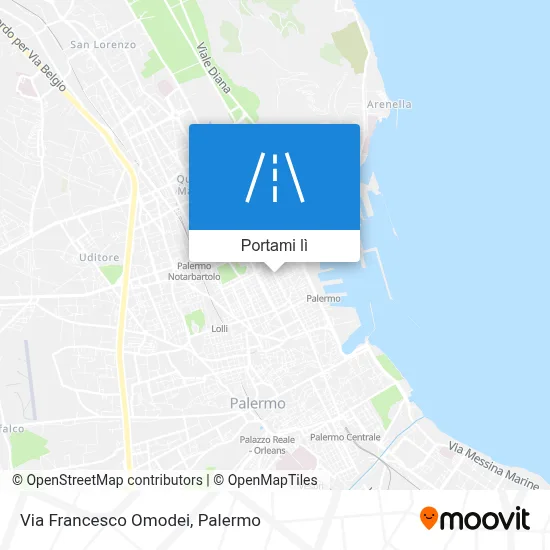 Mappa Via Francesco Omodei