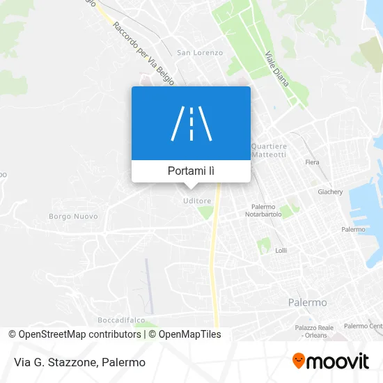 Mappa Via G. Stazzone
