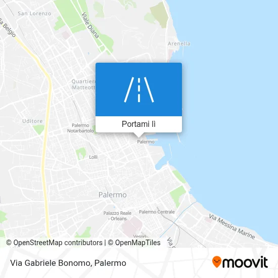 Mappa Via Gabriele Bonomo