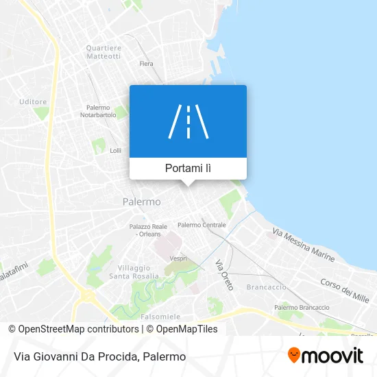 Mappa Via Giovanni Da Procida