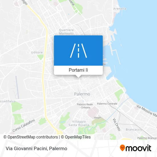 Mappa Via Giovanni Pacini