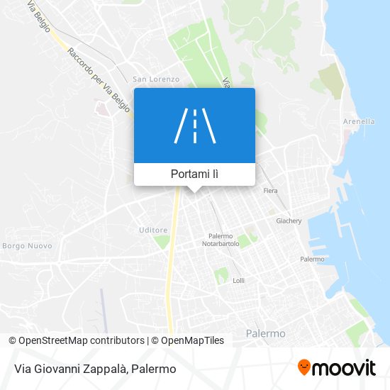 Mappa Via Giovanni Zappalà