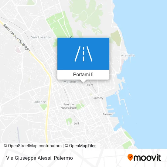 Mappa Via Giuseppe Alessi