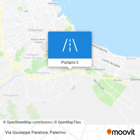 Mappa Via Giuseppe Paratore