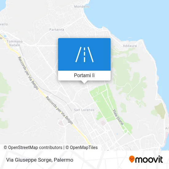 Mappa Via Giuseppe Sorge
