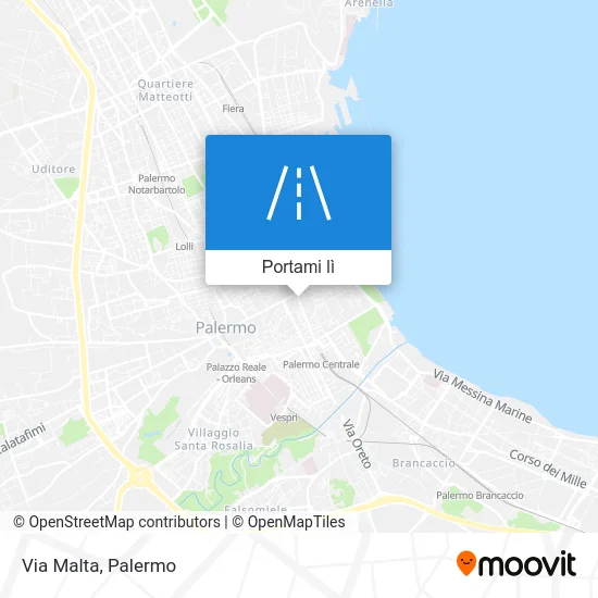 Mappa Via Malta