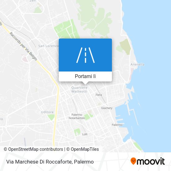 Mappa Via Marchese Di Roccaforte