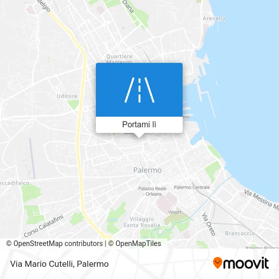 Mappa Via Mario Cutelli