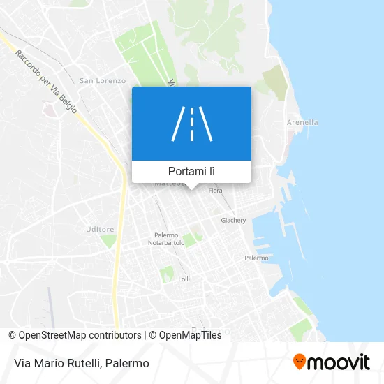 Mappa Via Mario Rutelli