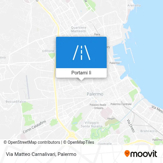 Mappa Via Matteo Carnalivari