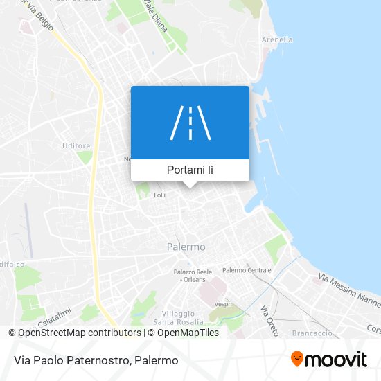 Mappa Via Paolo Paternostro