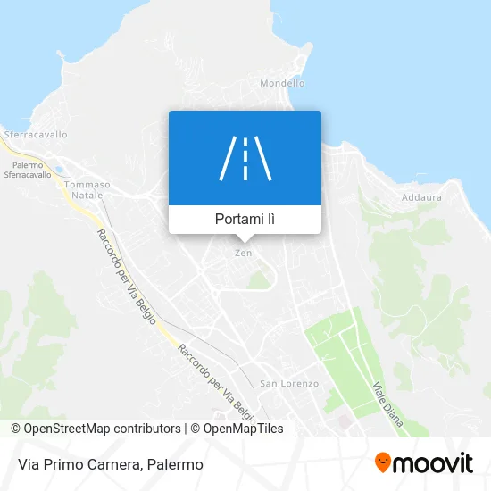 Mappa Via Primo Carnera