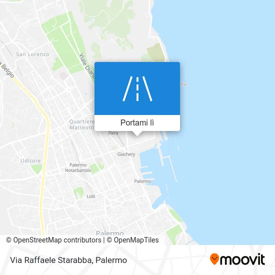 Mappa Via Raffaele Starabba