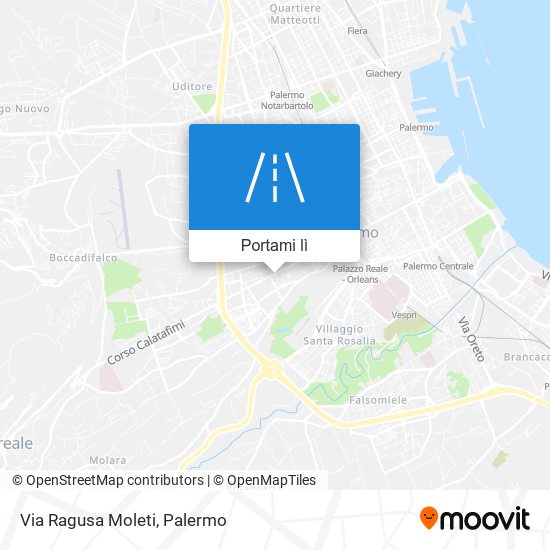 Mappa Via Ragusa Moleti