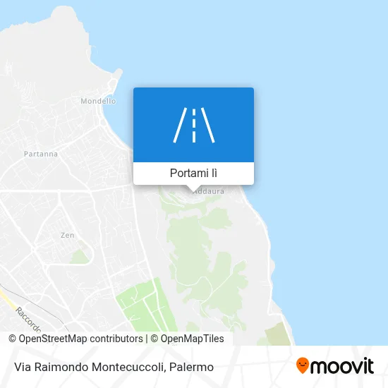 Mappa Via Raimondo Montecuccoli