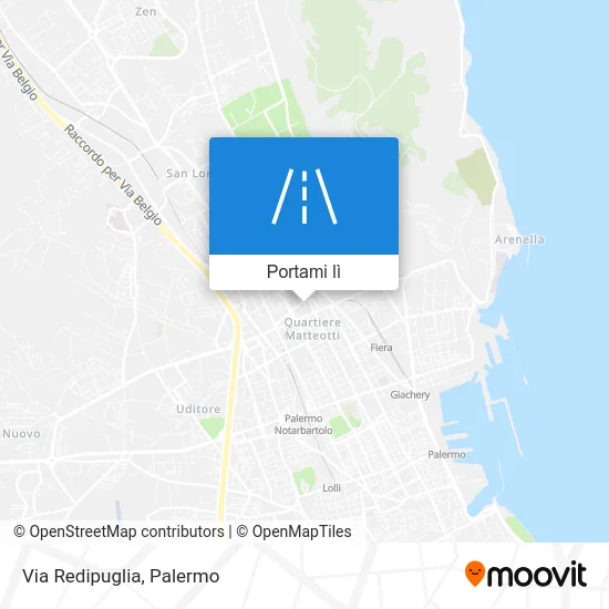 Mappa Via Redipuglia